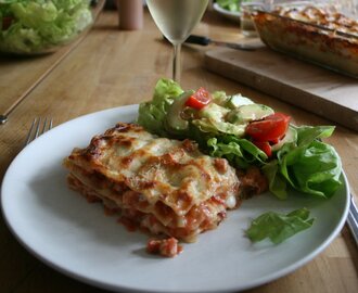 Comfort food mellan regnskurarna - kycklinglasagne