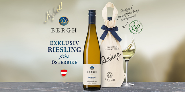 BERGH RIESLING – EXKLUSIV NYHET FRÅN TRENDIGA ÖSTERRIKE!