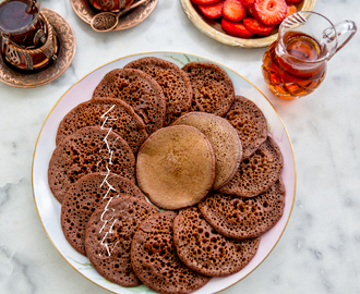 Chokladbaghrir- Veganska nordafrikanska pannkakor