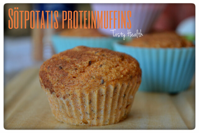 Sötpotatis-proteinmuffins