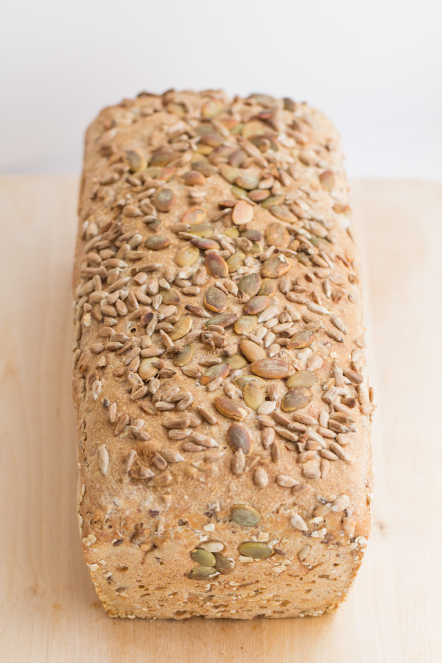 Sourdough Bread with Multigrain Flour and Seeds