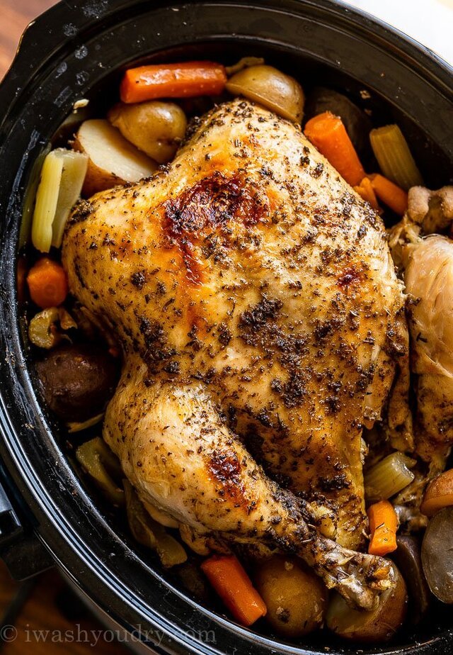 Slow Cooker Whole Chicken Recipe