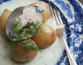 Trattoria - kokt makrill med dillsås