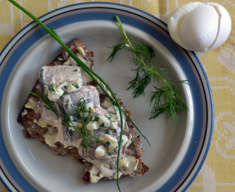 Gubbröra med matjessill & crème fraiche