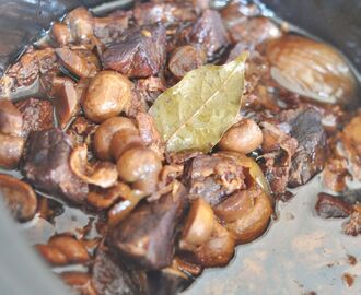 Boeuf bourguignon - Crockpot