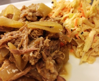 Pulled pork med coleslaw