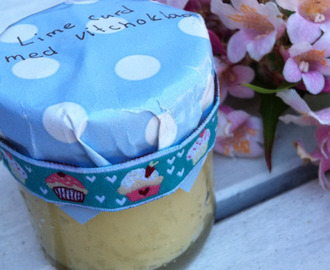 Lime curd med vit choklad