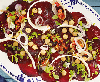 Rödbetscarpaccio