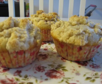 Muffins med crumble