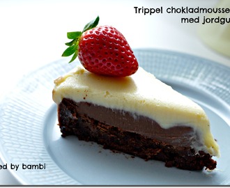 Trippel chokladmoussetårta (glutenfri!)