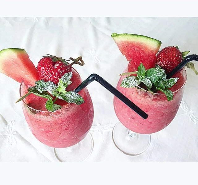 Vattenmelon- & jordgubbsdrink