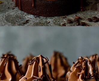 Chocolate Coffee Cardamom Layer Cake