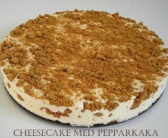 Cheesecake med pepparkaka.