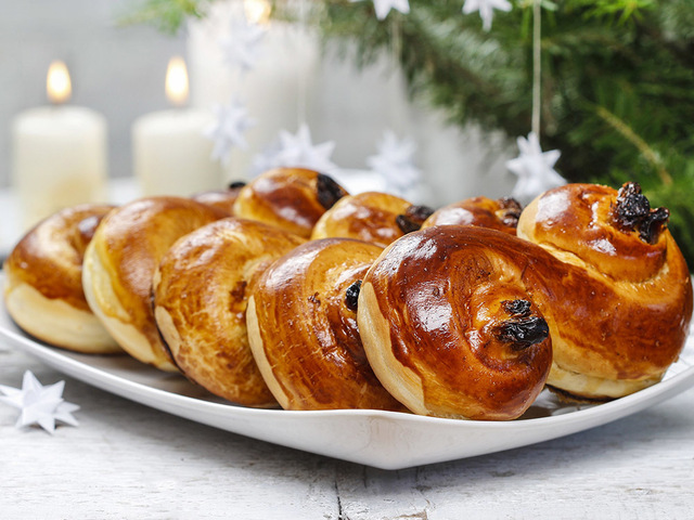 Glutenfria lussebullar sötade med stevia