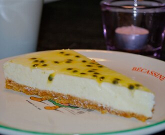 Lyxig cheesecake med lime och passionsfrukt