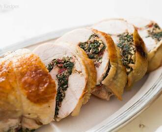 Chard and Prosciutto Stuffed Turkey Breast