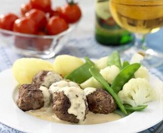 Köttbullar med rödbetor