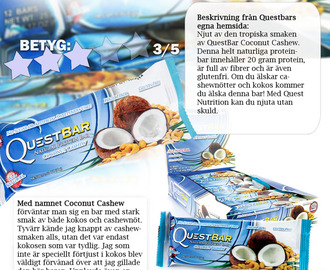 Questbar - Coconut Cashew.