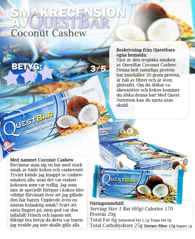 Questbar - Coconut Cashew.