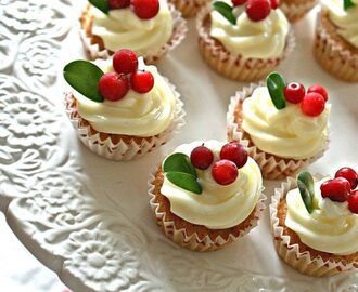 Mini, mini cupcakes med pepparkaksmak • Heavenly Cupcake