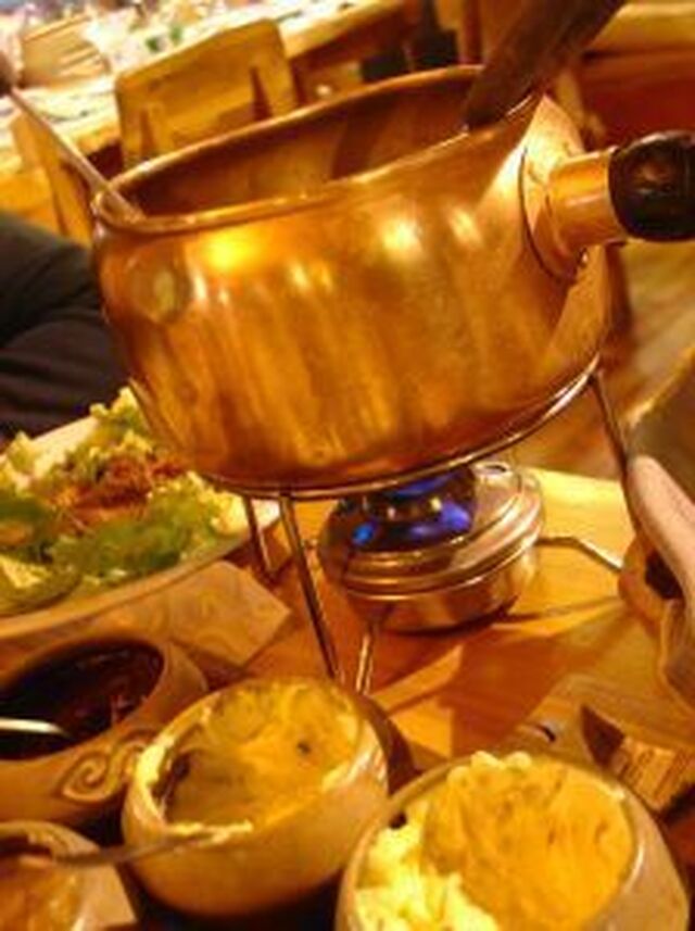 Kött fondue med goda såser