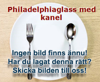 Philadelphiaglass med kanel