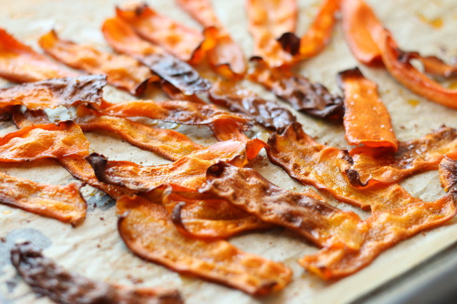 Morotsbacon helt Vegansk Salt och Knaprig motsvarighet till Bacon