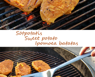 Grillad sötpotatis