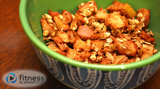 Homemade Toasted Apple Cinnamon and Oats Cereal