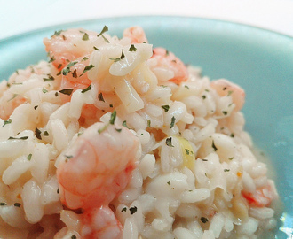 Risotto con gamberetti