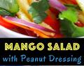 Mango Salad with Peanut Dressing