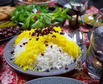 Persiskt ris med saffran