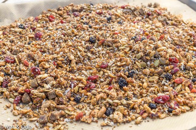 Egengjord gluten- och sockerfri granola