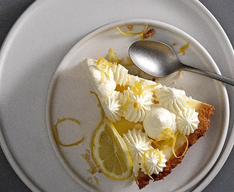 Lemon cream pie – ”sockerfri citronpaj”