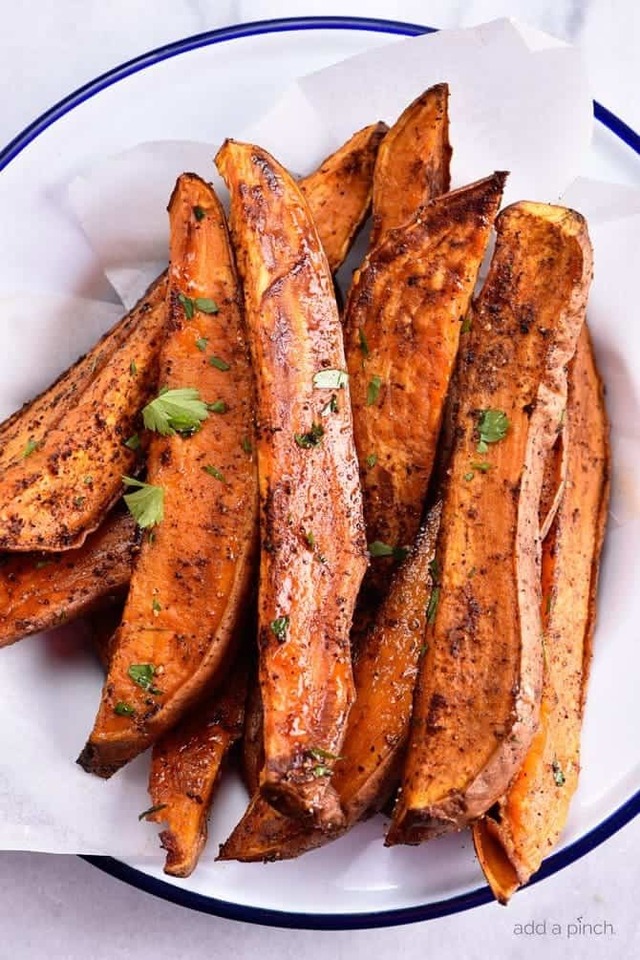 Spicy Roasted Sweet Potato Wedges Recipe