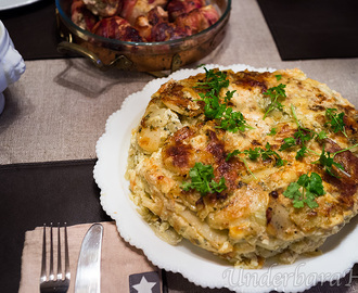 Baconlindad kycklinglårfilé och potatispaté!