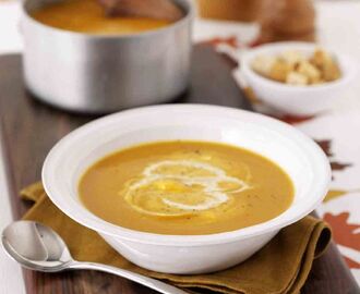 Carrot, Lentil and Bacon Soup