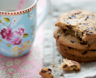 Chocolate chip cookies med pecannötter och havssalt