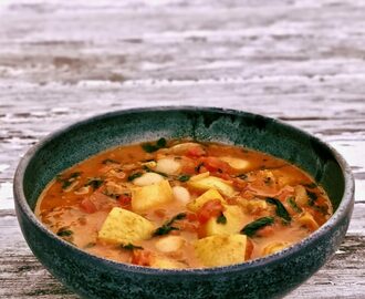 Indisk potatisgryta - Portionen under tian