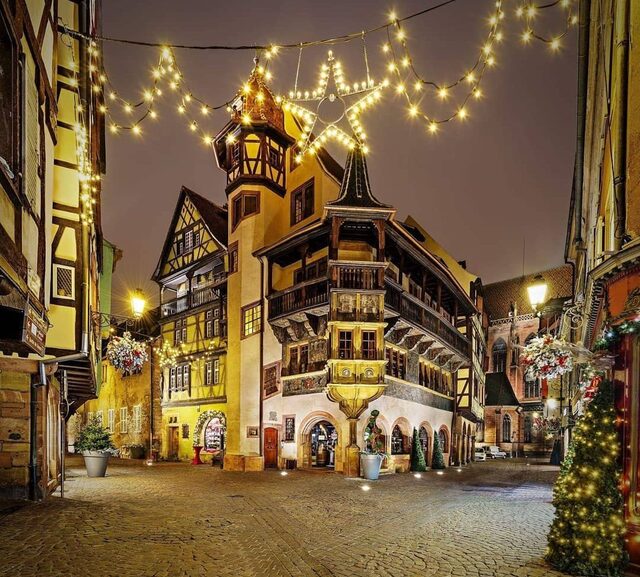 Julmarknad i Colmar & julgranens ursprung