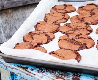 Kladdkakscookies – Fridas Bakblogg