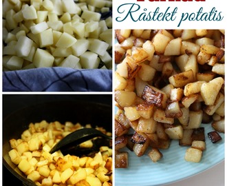 Madame Edith - Recept: Tärnad råstekt potatis