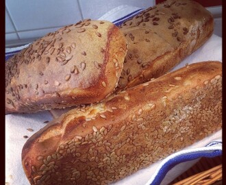 Bröd bakat på mannagrynsgröt