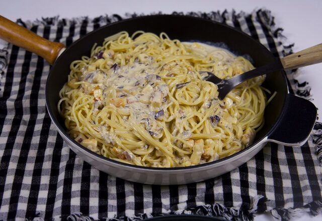 Halloumi Carbonara