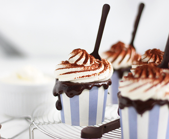 Varm choklad cupcakes