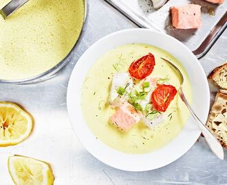 Fisksoppa med tomat, saffran och fänkål