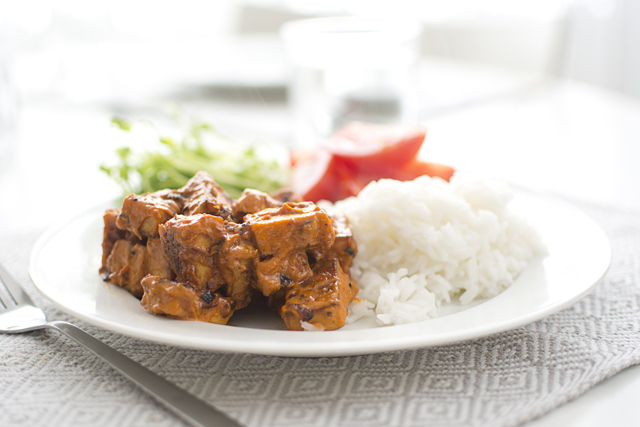 Tofu stroganoff