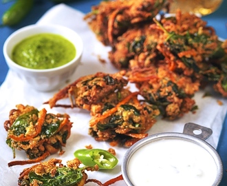 Pakoras – indisk förrätt eller tilltugg med kikärtsmjöl (vegan, glutenfritt)