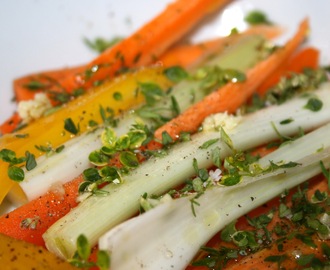 Vegetarisk fräsch singelsallad