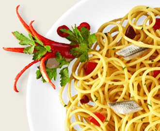 Spaghetti med ansjovis